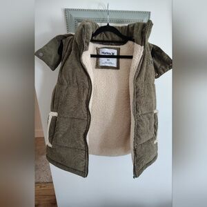 BOGO 50% Hurley Olive Green Corduroy Vest